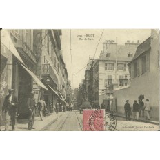 CPA: BREST, Rue de Siam, vue vers 1900