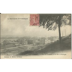 CPA: BREST, Le Port de Commerce vu du Bois de Boulogne, vers 1900