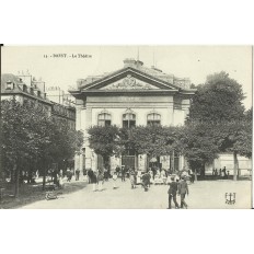 CPA: BREST, Le Théatre, Animation, vers 1910