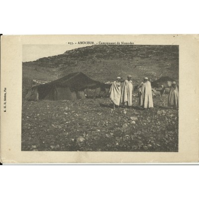 CPA: MAROC, ANOCEUR. Campement de Nomades, années 1910