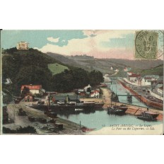 CPA: SAINT-BRIEUC, Le Légué, le Port vu des Ligneries, années 1910