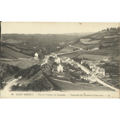 CPA: SAINT-BRIEUC, vers le Viaduc de Souzain, années 1910