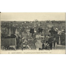 CPA: SAINT-BRIEUC, Vue Générale prise de l'Eglise St-Pierre, années 1910