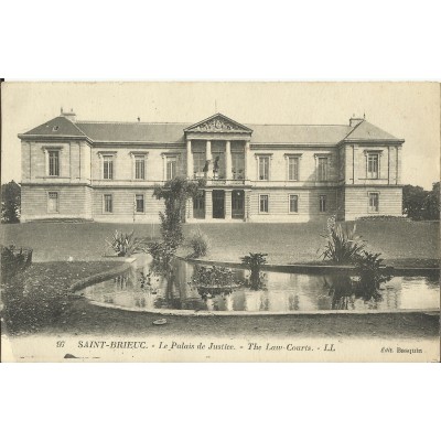 CPA: SAINT-BRIEUC, Le Palais de Justice, années 1930