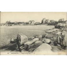 CPA: TREGASTEL, Plage de Coz-Pors, vers 1920