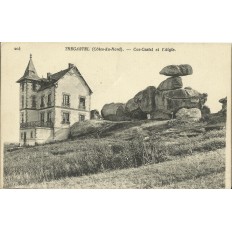 CPA: TREGASTEL, Coz-Castel et l'Aigle, vers 1910