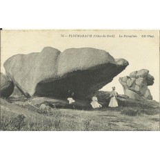 CPA: PLOUMANAC'H. Le Parapluie, vers 1910