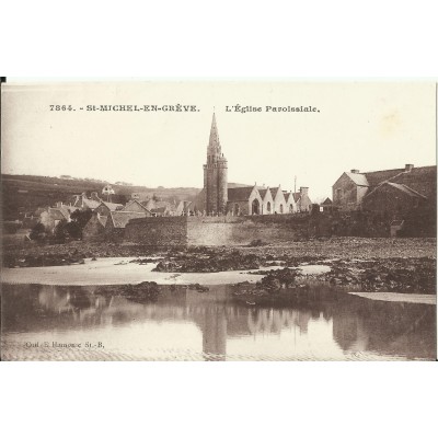 CPA: ST-MICHEL-EN-GREVE, L'Eglise Paroissiale,années 1920