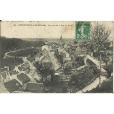 CPA: MONTCONTOUR-de-BRETAGNE, vue prise de la Rue des Forges, années 1900