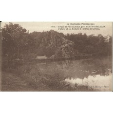 CPA: MUR-DE-BRETAGNE, Poulancre, Etang & Rochers, vers 1910