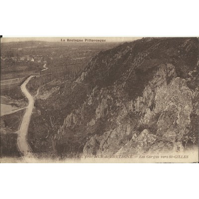 CPA: MUR-DE-BRETAGNE, les Gorges vers ST-GILLES, vers 1910