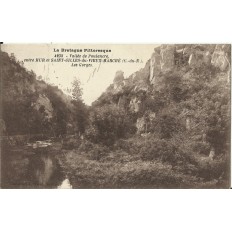 CPA: MUR-DE-BRETAGNE,les Gorges vers ST-GILLES vers 1910