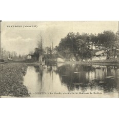 CPA: QUINTIN, Le Gouet,vis-à-vis, le Chateau de Robien, années 1900