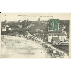 CPA: TRESTRAOU, Vue Générale de la Plage, années 1910