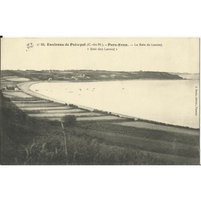 CPA: PAIMPOL, La Baie de Launay, vers 1900