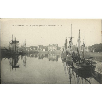 CPA: PAIMPOL, Vue Générale prise de la Passerelle, vers 1900