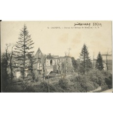 CPA: PAIMPOL,Ruines de l'Abbaye de Beauport, années 1920