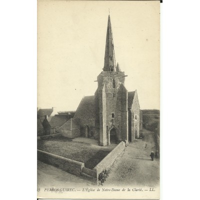 CPA: PERROS-GUIREC, L'Eglise de N-D. de la Clarté (1910)