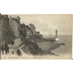 CPA: SAINT-BRIEUC, Sous-la-Tour, Le Chemin du Phare, années 1910