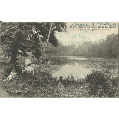 CPA: ST-BRIEUC, Etang du Chateau de la Coste à St-Julien, années 1910