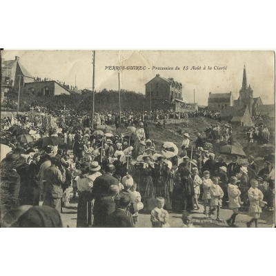 CPA: PERROS-GUIREC, Procession du 15 Aout à la Clarté, années 1920