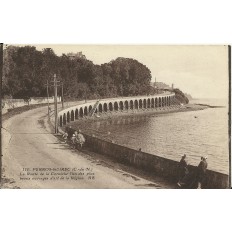 CPA: PERROS-GUIREC, La route de la Corniche, années 1920