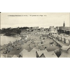 CPA: ST-QUAY-PORTRIEUX, Plage, vue Générale, années 1920