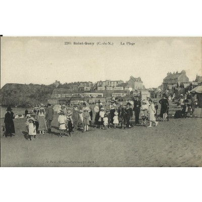 CPA: SAINT-QUAY, la Plage, années 1920