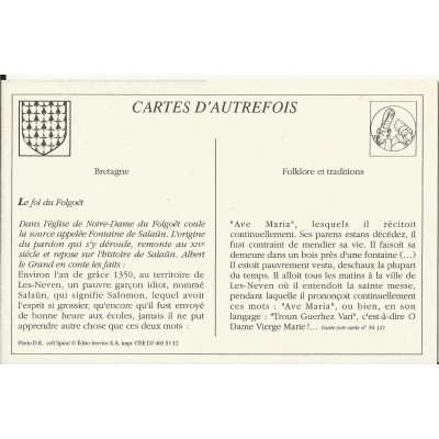 CPA (REPROD.): Pardon de N-D. du FOLGOET, vers 1900.