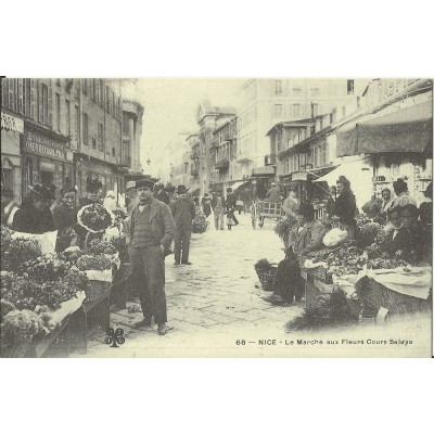 CPA: (REPRO) NICE, Le Marché aux Fleurs, vers 1900.