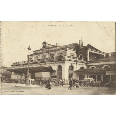 CPA -RENNES, La Gare de l'Etat, vers 1920.