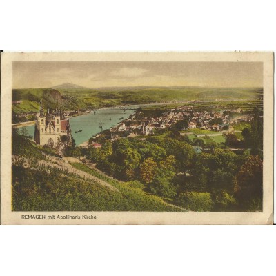 CPA: ALLEMAGNE, REMAGEN mit Apollinaris-Kirche, jahre 1920