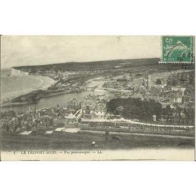 CPA: LE TREPORT-MERS, Panorama, Années 1910