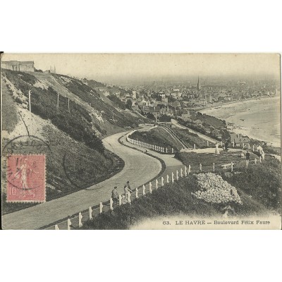 CPA: LE HAVRE, Boulevard Félix Faure, années 1900