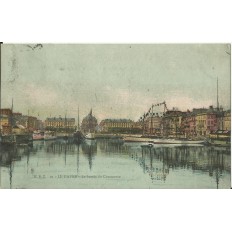 CPA: LE HAVRE, Bassin de Commerce (couleurs), Années 1900