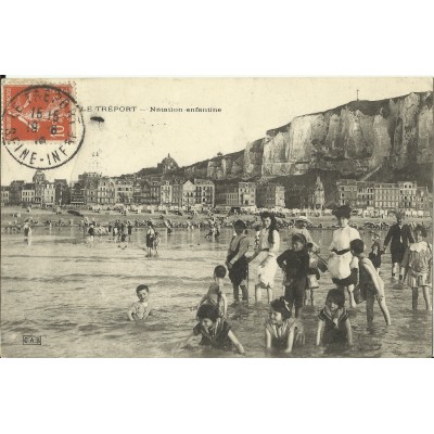 CPA: LE TREPORT, Natation Enfantine, Années 1910