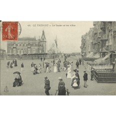 CPA: LE TREPORT, Le Casino et les Villas, Années 1900