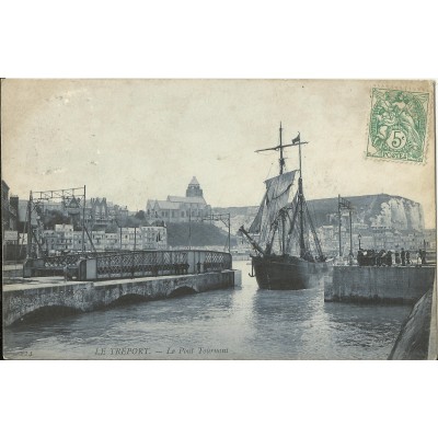 CPA: LE TREPORT, Le Pont Tournant, Années 1900