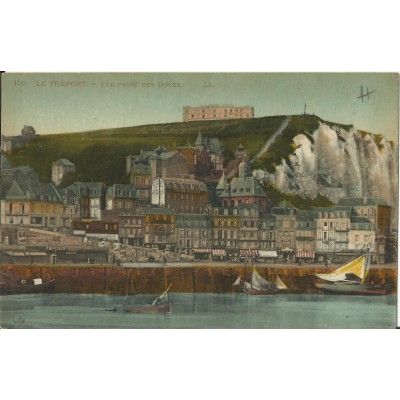 CPA: LE TREPORT, vue depuis les Docks, vers 1910