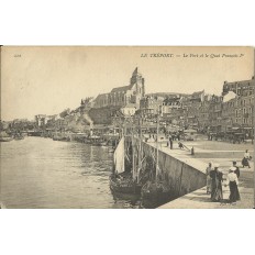 CPA: LE TREPORT, Le Port sur le Quai François Ier, Années 1910