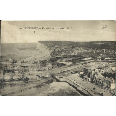 CPA: LE TREPORT, Vue Générale vers Mers, Années 1910