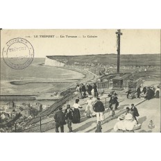 CPA: LE TREPORT, Les Terrasses, Le Calvaire, Années 1910