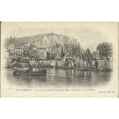 CPA: LE TREPORT, Avant-Port, Sortie du J-B. POLLET, Années 1900