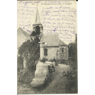 CPA: SAINTE-MARGUERITE-SUR-MER, L'Eglise, Années 1900