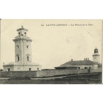 CPA: SAINTE-ADRESSE, Les Phares de la Hève, vers 1910