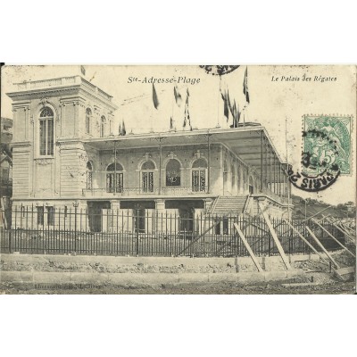 CPA: SAINTE-ADRESSE-Plage, Le Palais des Régates, Années 1900