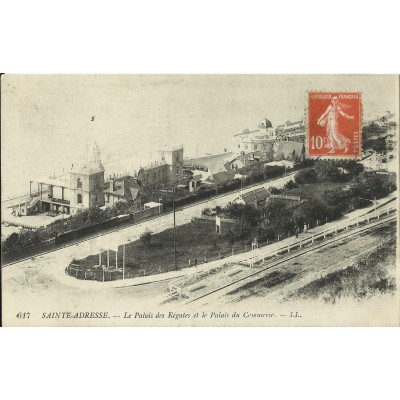 CPA: SAINTE-ADRESSE, Le Palais des Régates et Palais du Commerce, Années 1900