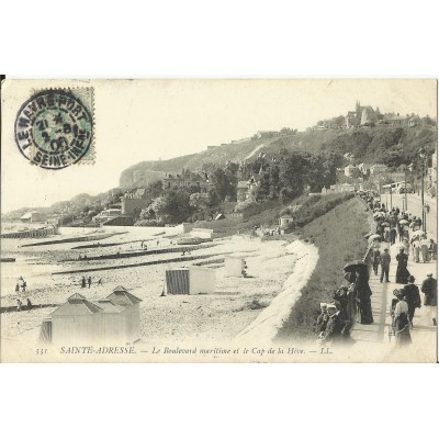 CPA: SAINTE-ADRESSE, Le Boulevard Maritime, vers 1900