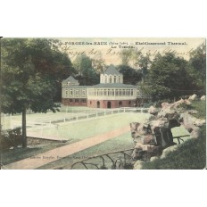 CPA: FORGES-LES-EAUX, Etablissement Thermal, Tennis, vers 1900.