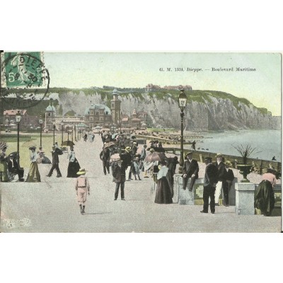 CPA: DIEPPE, Bvd Maritime, Animé vers 1900.